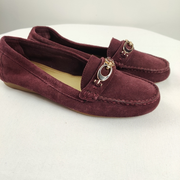 coach signature buckle loafer